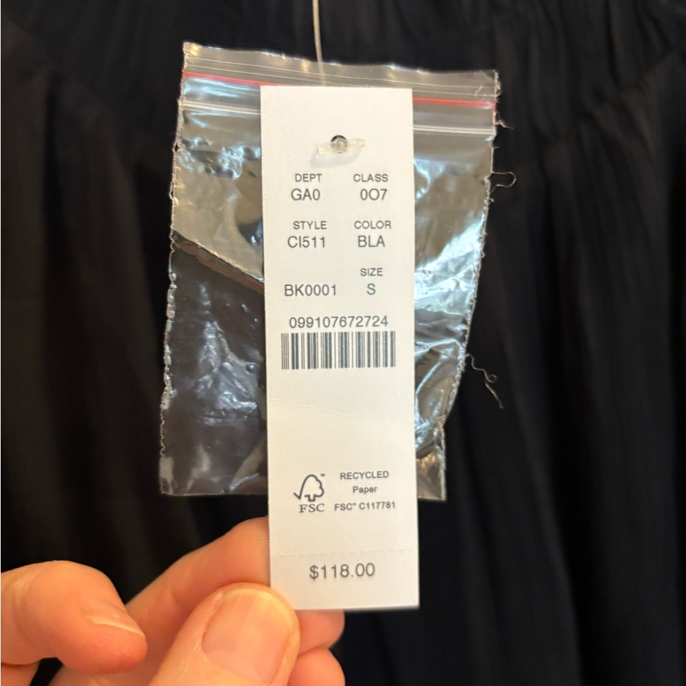 JCrew Draper Shirred Top in Crinkle Cupro, NWT, Small - Picture 7 of 10